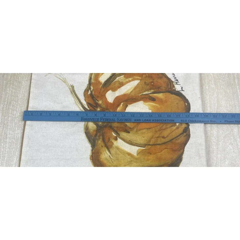 Pottery Barn Lauren Herrera Painted Market Pumpkin Pillow Cover  Fall Autumn